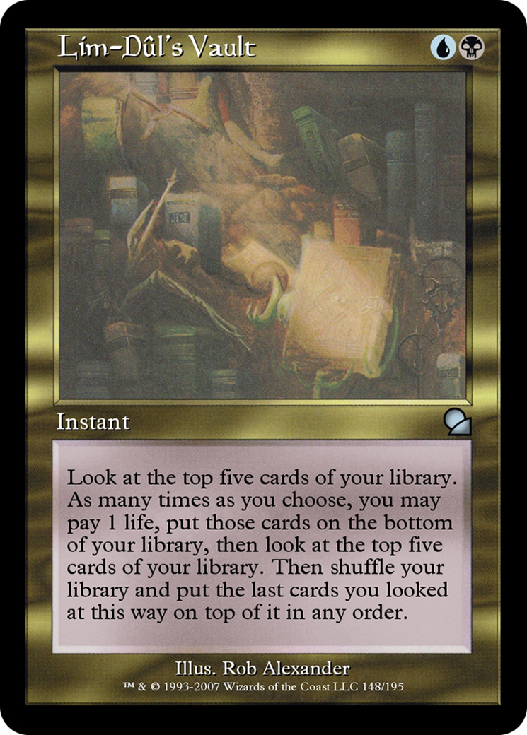 Lim-Dûl's Vault (ME1-148) - Masters Edition - Premium MTG Single from Wizards of the Coast - Just $0! Shop now at Game Crave Tournament Store