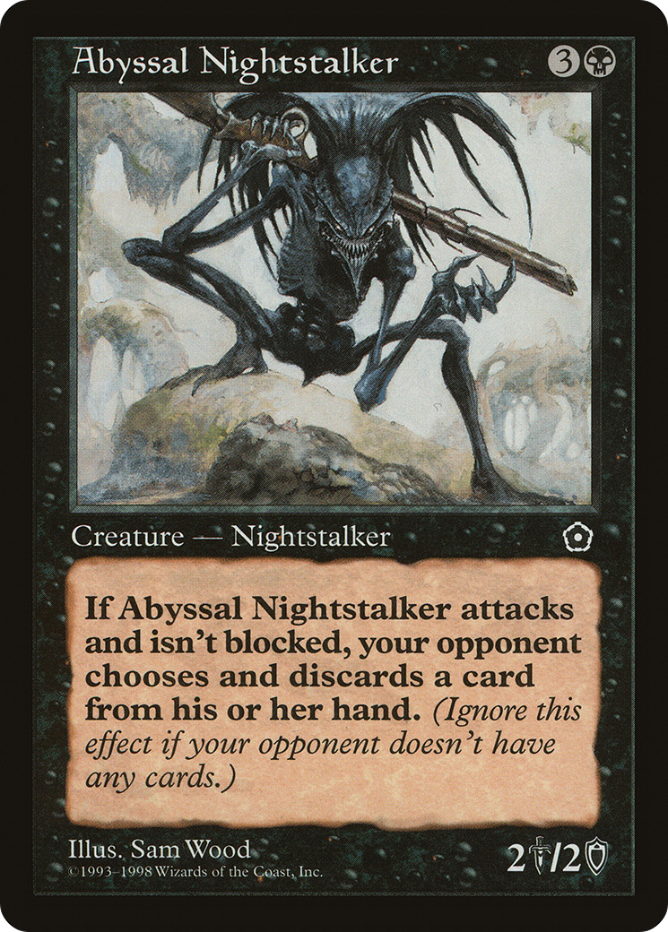 Abyssal Nightstalker (P02-061) - Portal Second Age - Premium MTG Single from Wizards of the Coast - Just $0.08! Shop now at Game Crave Tournament Store