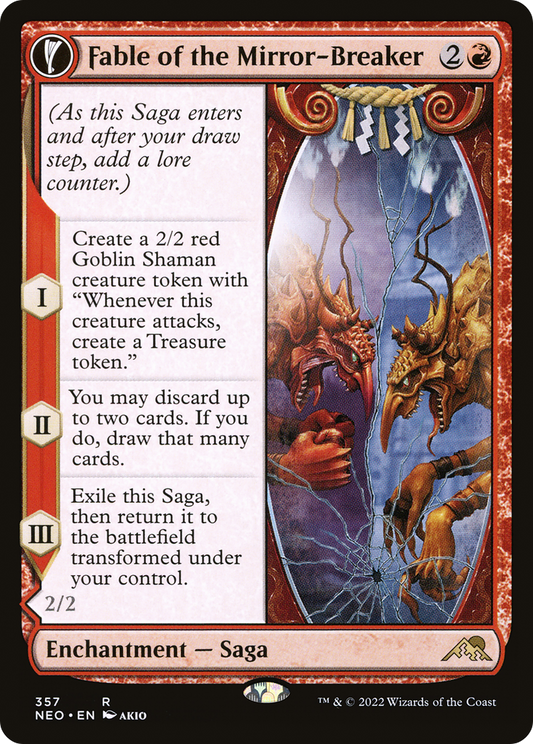 Fable of the Mirror-Breaker // Reflection of Kiki-Jiki (NEO-357) - Kamigawa: Neon Dynasty: (Showcase, fandfc) - Premium MTG Single from Wizards of the Coast - Just $2.62! Shop now at Game Crave Tournament Store