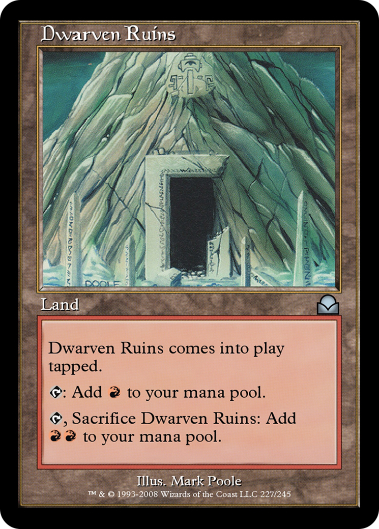 Dwarven Ruins (ME2-227) - Masters Edition II - Premium MTG Single from Wizards of the Coast - Just $0! Shop now at Game Crave Tournament Store