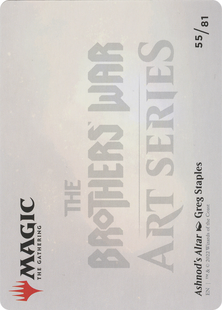 Ashnod's Altar // Ashnod's Altar (ABRO-055) - The Brothers' War Art Series (Borderless) Foil - Premium MTG Single from Wizards of the Coast - Just $0! Shop now at Game Crave Tournament Store