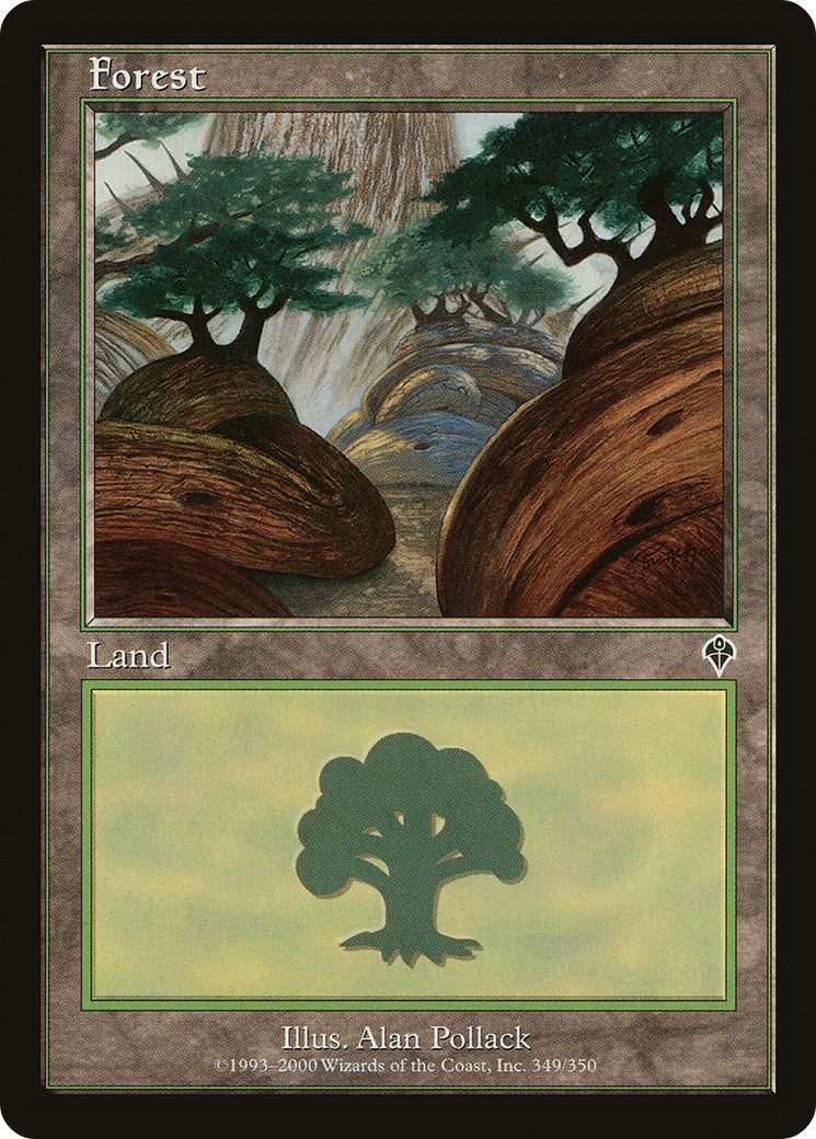 Forest (INV-349) - Invasion - Premium MTG Single from Wizards of the Coast - Just $0.08! Shop now at Game Crave Tournament Store