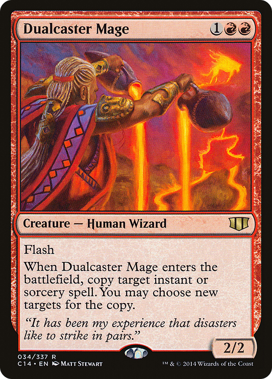 Dualcaster Mage (C14-034) - Commander 2014 - Premium MTG Single from Wizards of the Coast - Just $0.36! Shop now at Game Crave Tournament Store