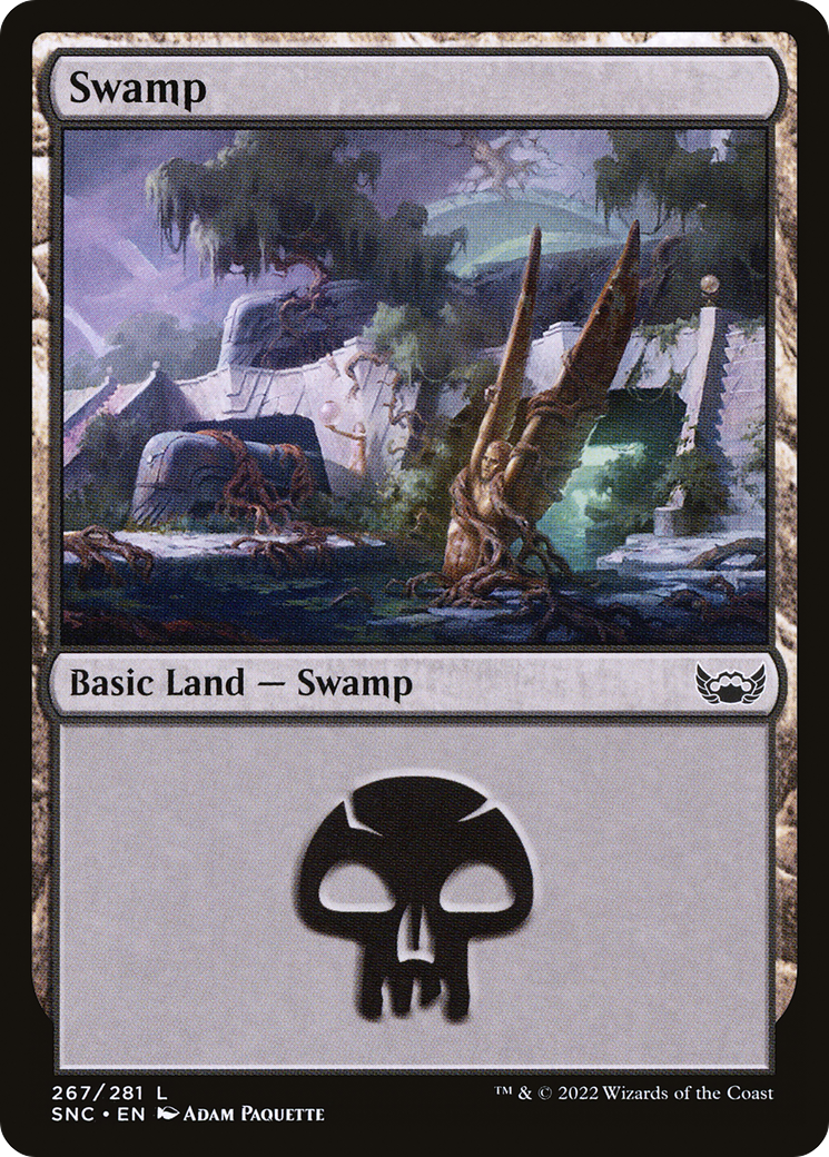 Swamp (SNC-267) - Streets of New Capenna - Premium MTG Single from Wizards of the Coast - Just $0.08! Shop now at Game Crave Tournament Store