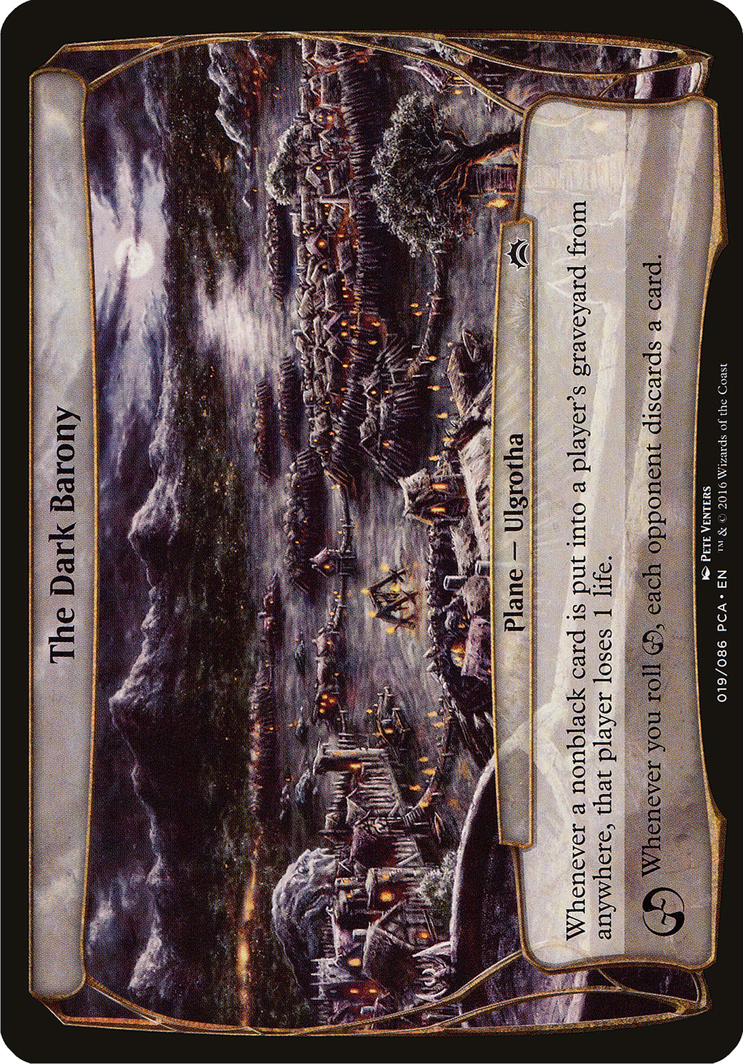 The Dark Barony (OPCA-019) - Planechase Anthology Planes - Premium MTG Single from Wizards of the Coast - Just $3.56! Shop now at Game Crave Tournament Store
