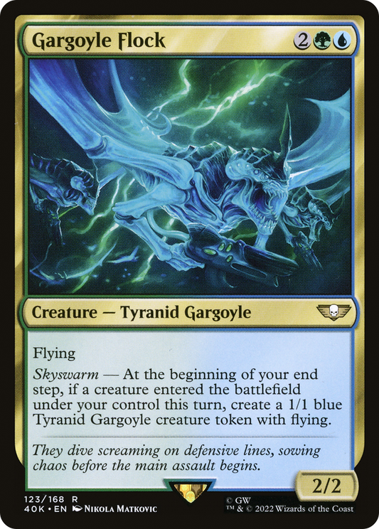 Gargoyle Flock (40K-123) - Warhammer 40,000 Commander - Premium MTG Single from Wizards of the Coast - Just $0.25! Shop now at Game Crave Tournament Store