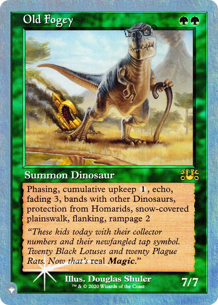 Old Fogey (UPLIST-039) - The List (Unfinity Foil Edition) Foil - Premium MTG Single from Wizards of the Coast - Just $0.08! Shop now at Game Crave Tournament Store