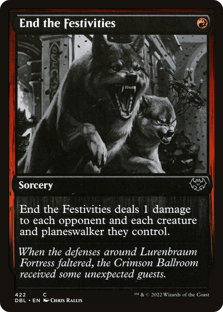 End the Festivities (DBL-422) - Innistrad: Double Feature Foil - Premium MTG Single from Wizards of the Coast - Just $2.37! Shop now at Game Crave Tournament Store
