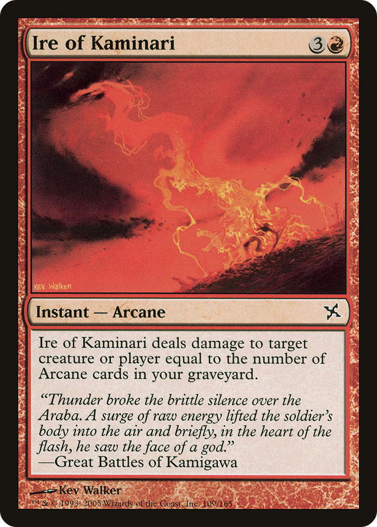 Ire of Kaminari (BOK-109) - Betrayers of Kamigawa Foil - Premium MTG Single from Wizards of the Coast - Just $0.38! Shop now at Game Crave Tournament Store