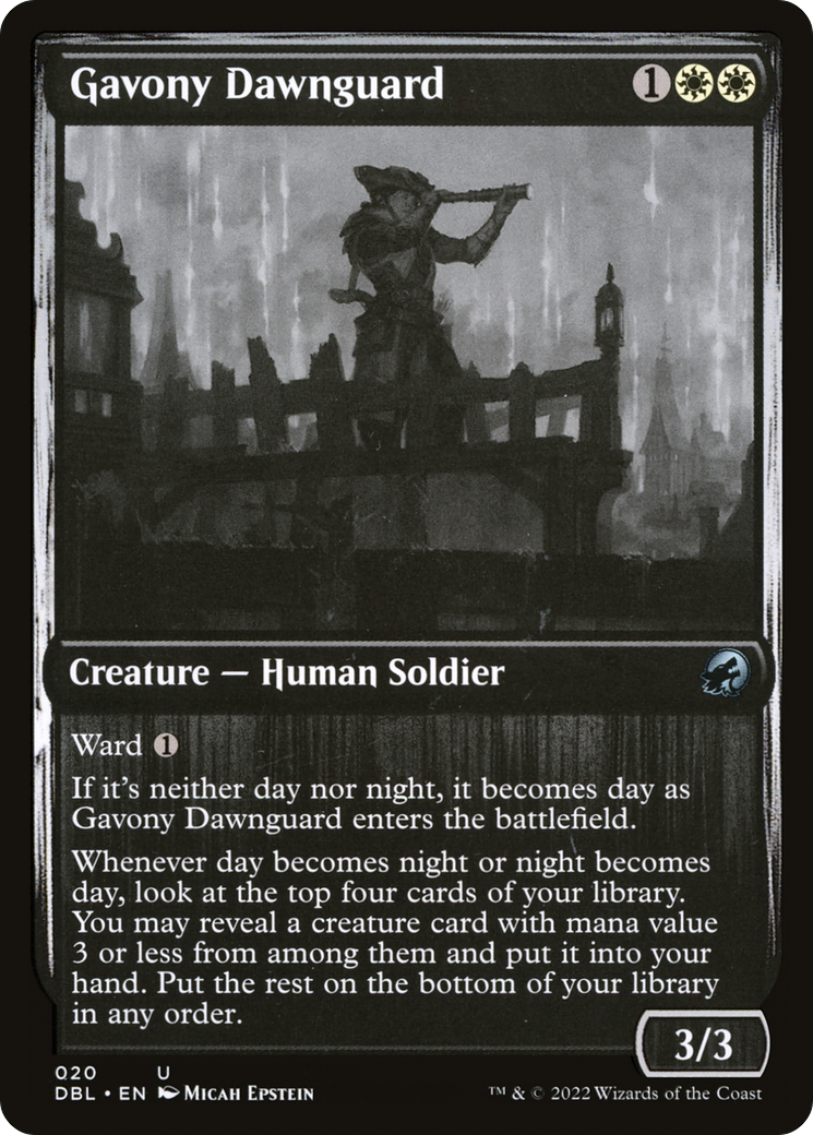 Gavony Dawnguard (DBL-020) - Innistrad: Double Feature Foil - Premium MTG Single from Wizards of the Coast - Just $0.08! Shop now at Game Crave Tournament Store