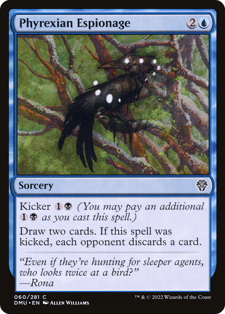 Phyrexian Espionage (DMU-060) - Dominaria United - Premium MTG Single from Wizards of the Coast - Just $0.08! Shop now at Game Crave Tournament Store