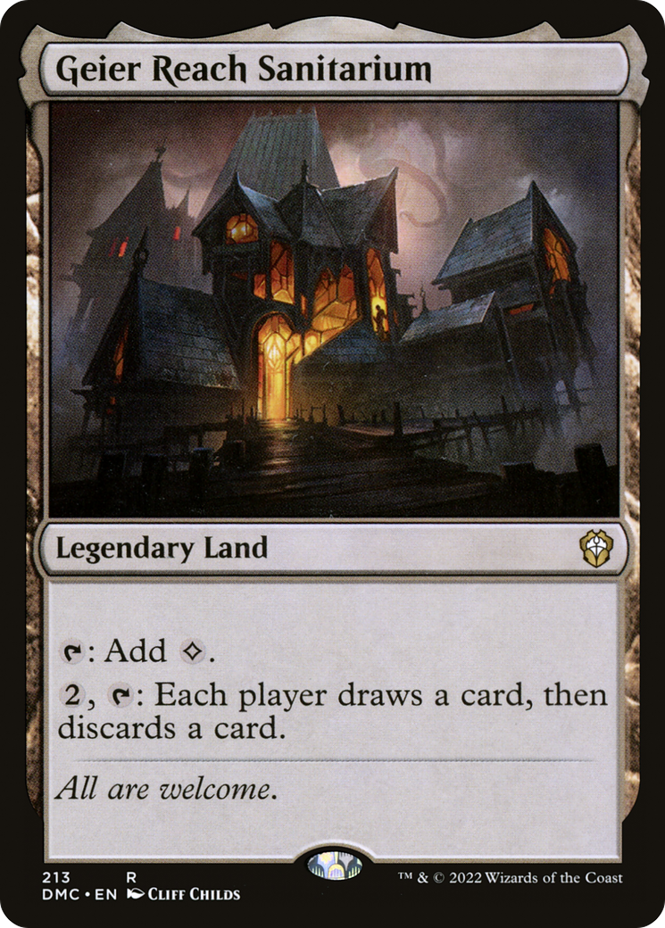 Geier Reach Sanitarium (DMC-213) - Dominaria United Commander - Premium MTG Single from Wizards of the Coast - Just $2.16! Shop now at Game Crave Tournament Store