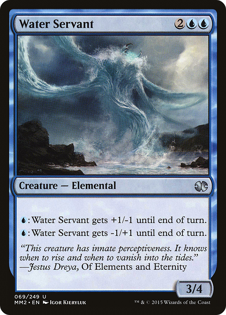 Water Servant (MM2-069) - Modern Masters 2015 - Premium MTG Single from Wizards of the Coast - Just $0.25! Shop now at Game Crave Tournament Store
