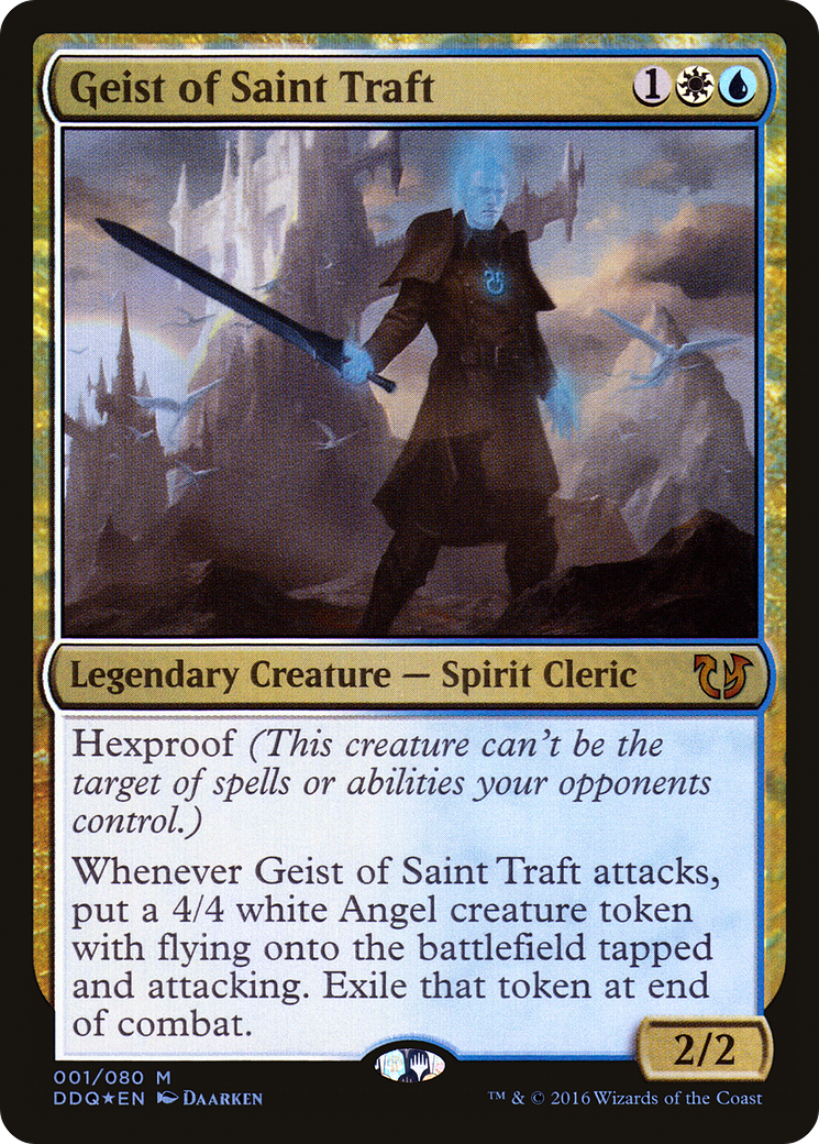 Geist of Saint Traft (DDQ-001) - Duel Decks: Blessed vs. Cursed Foil - Premium MTG Single from Wizards of the Coast - Just $0.08! Shop now at Game Crave Tournament Store