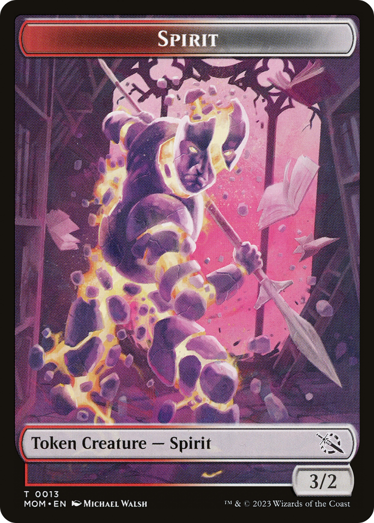 Spirit (TMOM-013) - March of the Machine Tokens Foil - Premium MTG Single from Wizards of the Coast - Just $0! Shop now at Game Crave Tournament Store