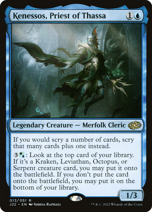 Kenessos, Priest of Thassa (J22-013) - Jumpstart 2022 - Premium MTG Single from Wizards of the Coast - Just $0.44! Shop now at Game Crave Tournament Store