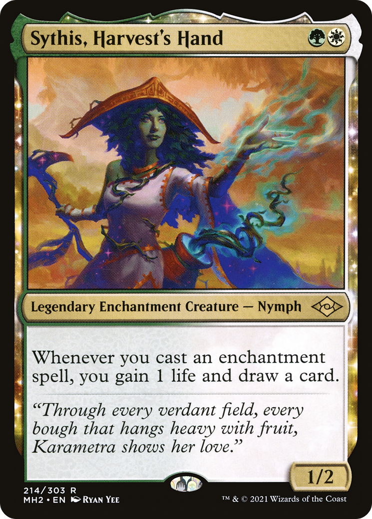 Sythis, Harvest's Hand (MH2-214) - Modern Horizons 2: (nyxtouched) Foil - Premium MTG Single from Wizards of the Coast - Just $1.54! Shop now at Game Crave Tournament Store