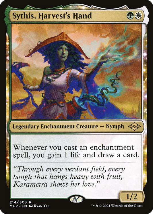 Sythis, Harvest's Hand (MH2-214) - Modern Horizons 2: (nyxtouched) Foil - Premium MTG Single from Wizards of the Coast - Just $1.54! Shop now at Game Crave Tournament Store