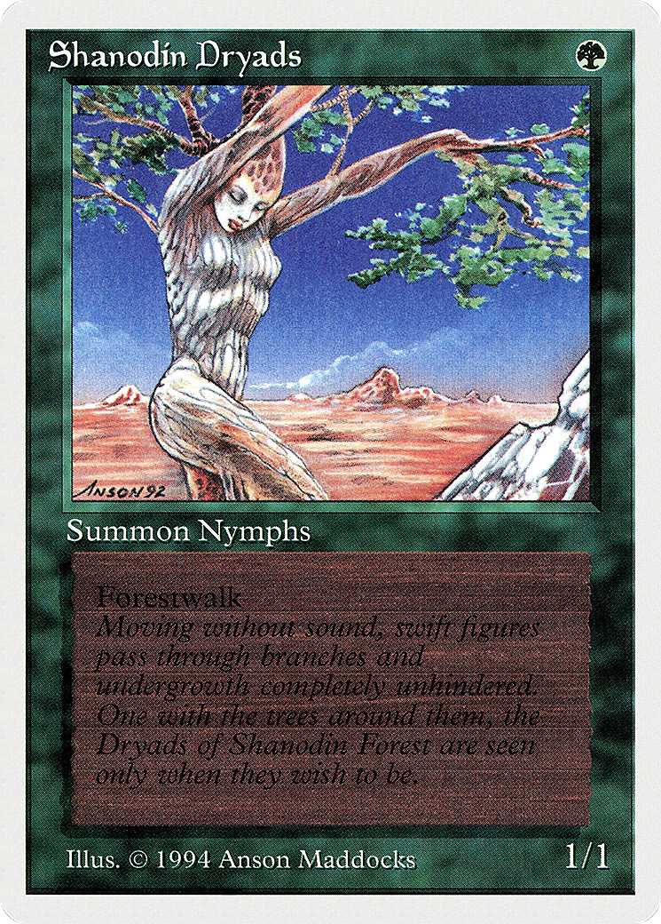 Shanodin Dryads (SUM-216) - Summer Magic / Edgar - Premium MTG Single from Wizards of the Coast - Just $0! Shop now at Game Crave Tournament Store