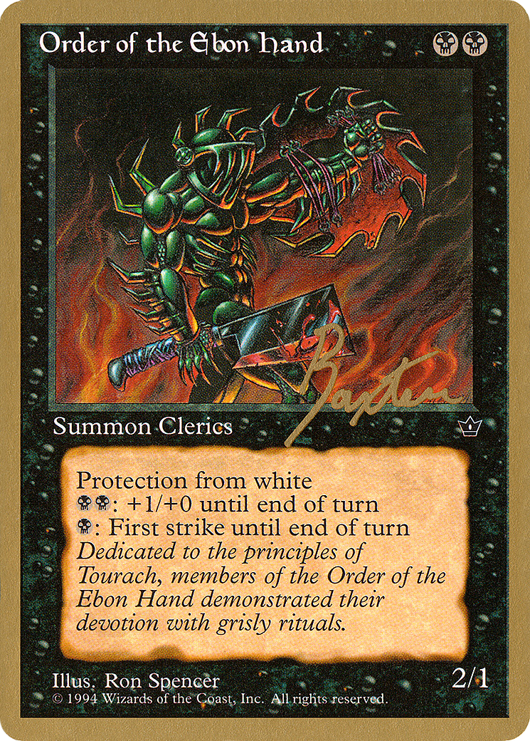 Order of the Ebon Hand (PTC-GB42C) - Pro Tour Collector Set - Premium MTG Single from Wizards of the Coast - Just $0.54! Shop now at Game Crave Tournament Store