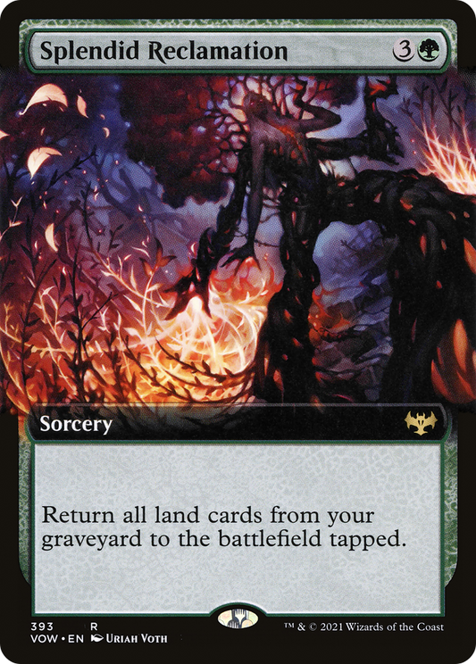 Splendid Reclamation (VOW-393) - Innistrad: Crimson Vow: (Extended Art) - Premium MTG Single from Wizards of the Coast - Just $3.03! Shop now at Game Crave Tournament Store