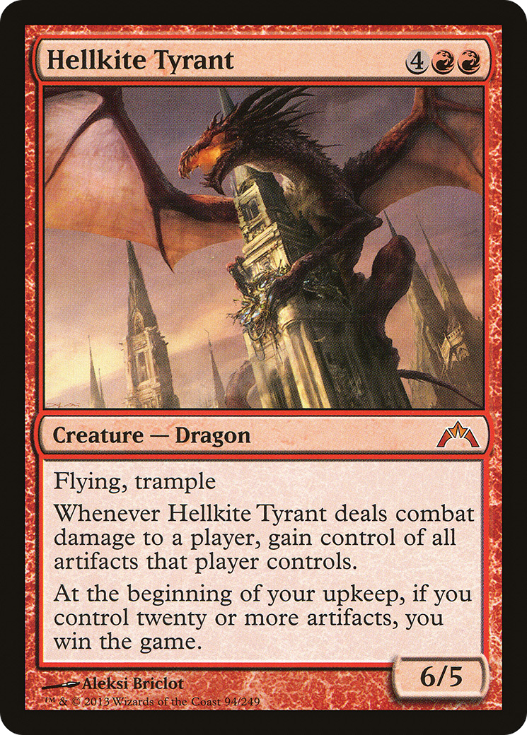 Hellkite Tyrant (GTC-094) - Gatecrash - Premium MTG Single from Wizards of the Coast - Just $0.98! Shop now at Game Crave Tournament Store