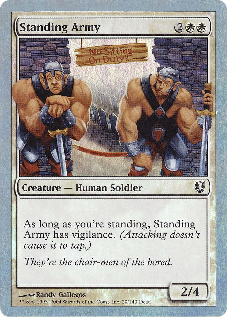 Standing Army (UNH-20★) - Unhinged Foil - Premium MTG Single from Wizards of the Coast - Just $0.23! Shop now at Game Crave Tournament Store