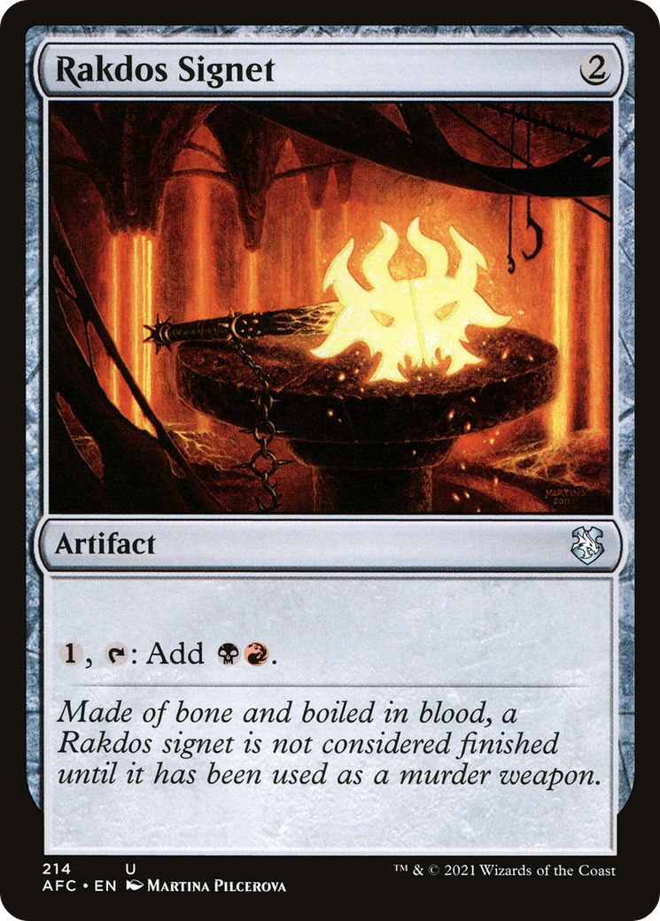 Rakdos Signet (AFC-214) - Forgotten Realms Commander - Premium MTG Single from Wizards of the Coast - Just $0.52! Shop now at Game Crave Tournament Store