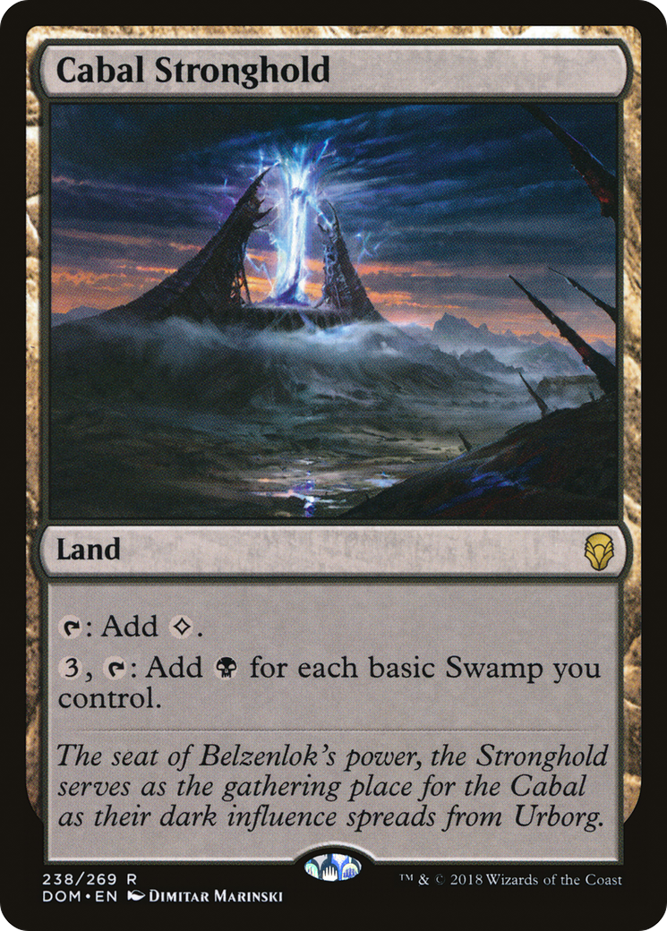 Cabal Stronghold (DOM-238) - Dominaria Foil - Premium MTG Single from Wizards of the Coast - Just $3.14! Shop now at Game Crave Tournament Store