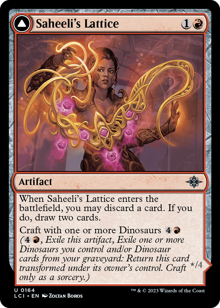 Saheeli's Lattice // Mastercraft Raptor (LCI-164) - The Lost Caverns of Ixalan Foil - Premium MTG Single from Wizards of the Coast - Just $0.08! Shop now at Game Crave Tournament Store