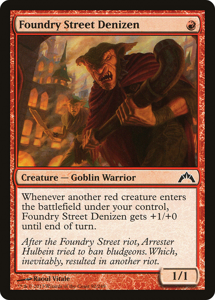Foundry Street Denizen (GTC-092) - Gatecrash Foil - Premium MTG Single from Wizards of the Coast - Just $0.34! Shop now at Game Crave Tournament Store