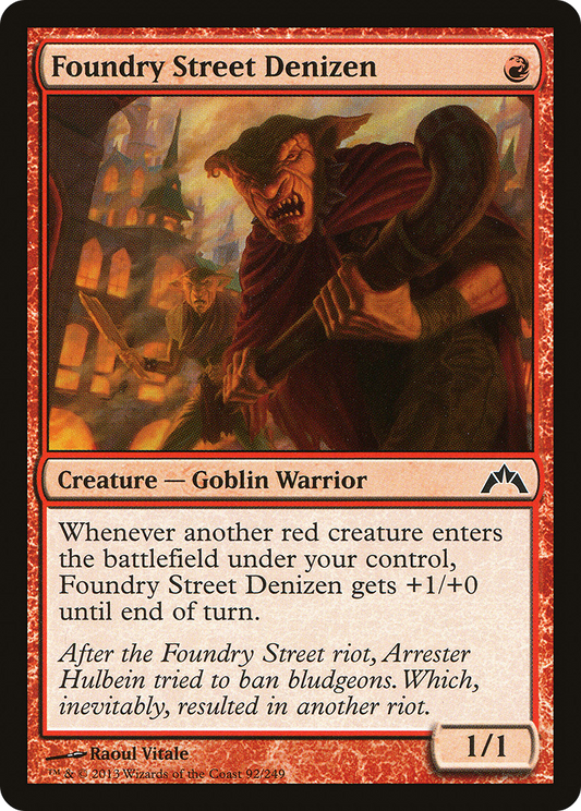 Foundry Street Denizen (GTC-092) - Gatecrash Foil - Premium MTG Single from Wizards of the Coast - Just $0.34! Shop now at Game Crave Tournament Store