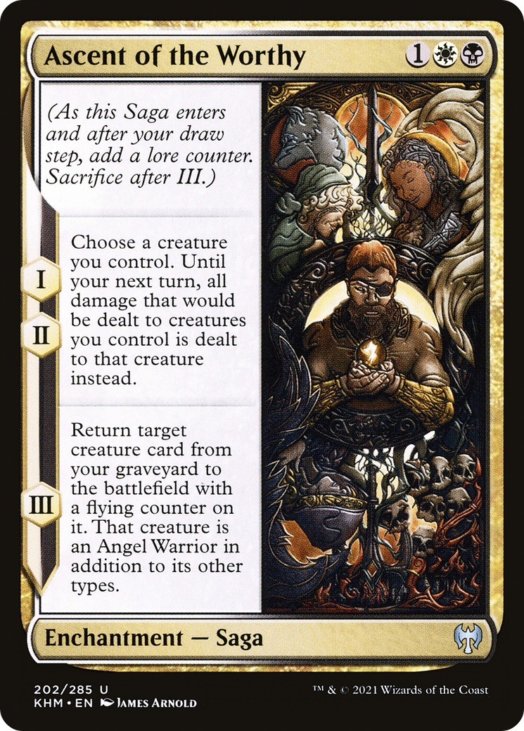 Ascent of the Worthy (KHM-202) - Kaldheim Foil - Premium MTG Single from Wizards of the Coast - Just $0.25! Shop now at Game Crave Tournament Store