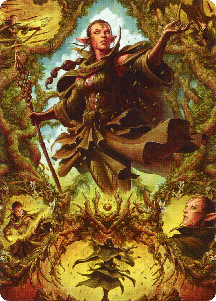Nissa of Shadowed Boughs // Nissa of Shadowed Boughs (AZNR-006) - Zendikar Rising Art Series (Borderless) Foil - Premium MTG Single from Wizards of the Coast - Just $0! Shop now at Game Crave Tournament Store
