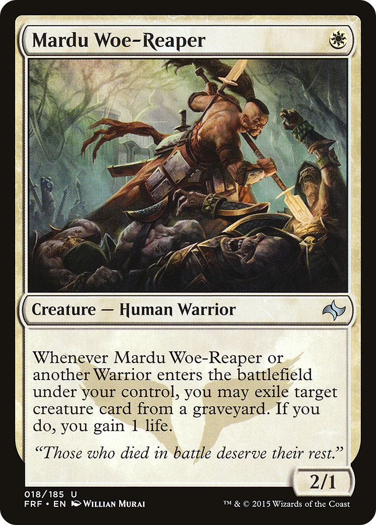 Mardu Woe-Reaper (FRF-018) - Fate Reforged - Premium MTG Single from Wizards of the Coast - Just $0.25! Shop now at Game Crave Tournament Store