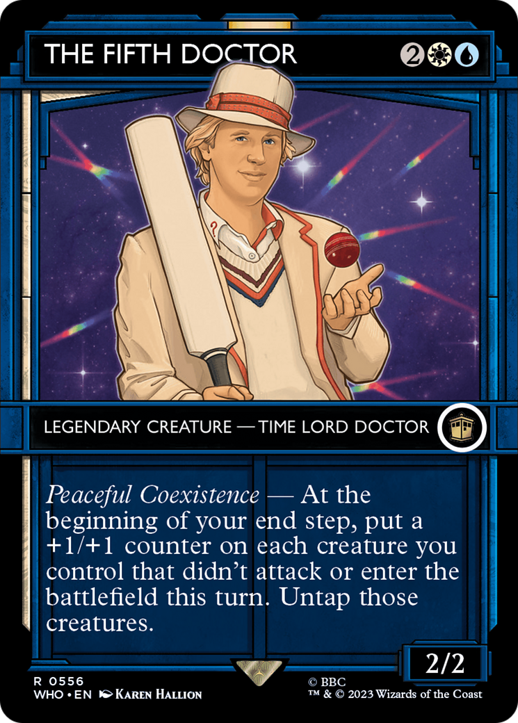 The Fifth Doctor (WHO-556) - Doctor Who: (Showcase) (Borderless) - Premium MTG Single from Wizards of the Coast - Just $0.10! Shop now at Game Crave Tournament Store