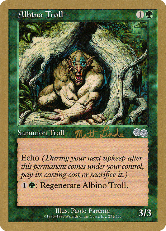 Albino Troll (WC99-ML231) - World Championship Decks 1999 - Premium MTG Single from Wizards of the Coast - Just $0.31! Shop now at Game Crave Tournament Store