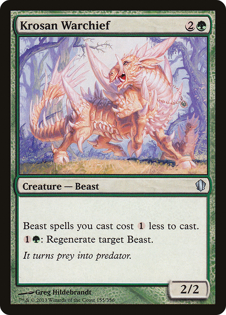 Krosan Warchief (C13-155) - Commander 2013 - Premium MTG Single from Wizards of the Coast - Just $0.08! Shop now at Game Crave Tournament Store