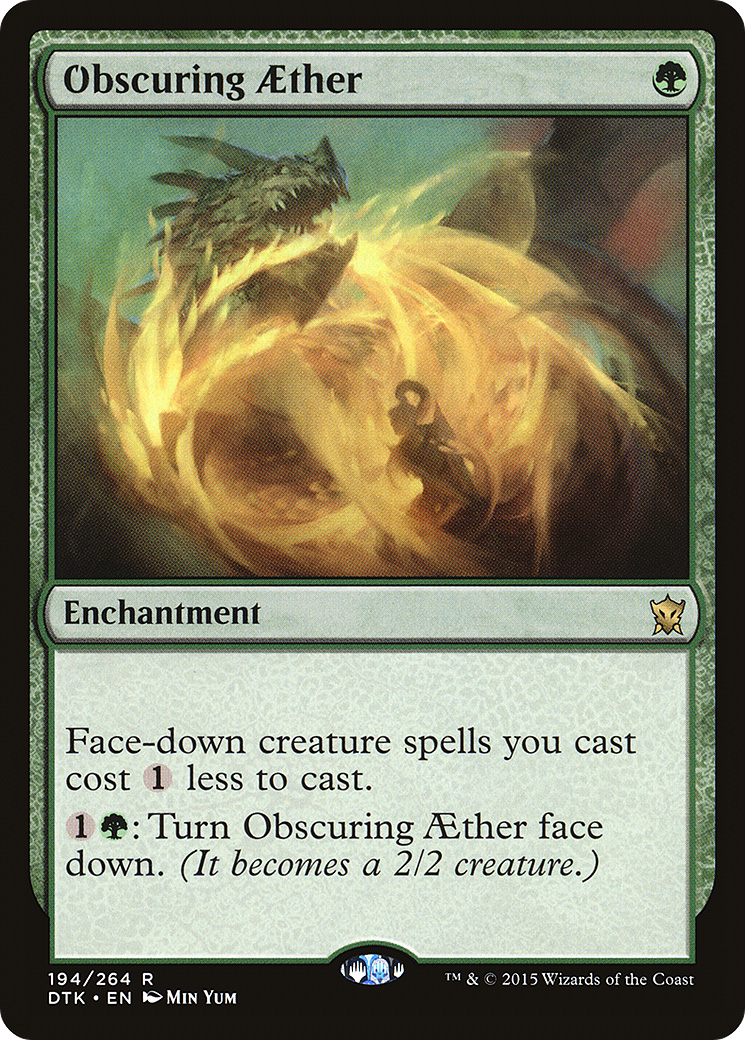 Obscuring Aether (DTK-194) - Dragons of Tarkir Foil - Premium MTG Single from Wizards of the Coast - Just $0.30! Shop now at Game Crave Tournament Store
