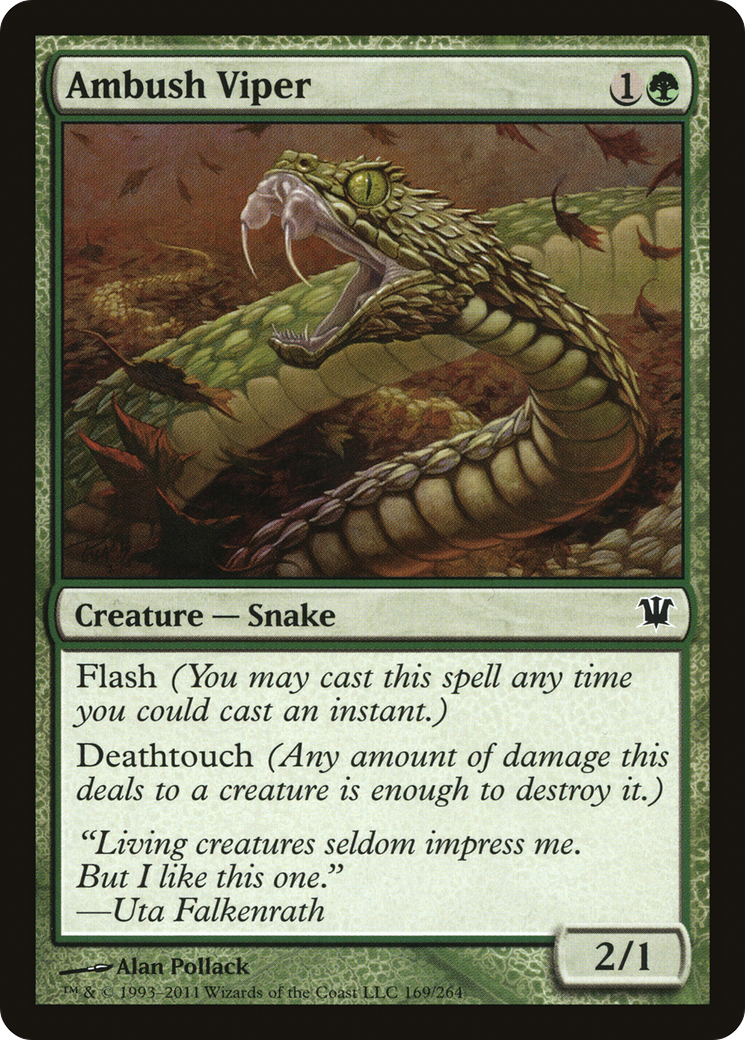 Ambush Viper (ISD-169) - Innistrad Foil - Premium MTG Single from Wizards of the Coast - Just $0.26! Shop now at Game Crave Tournament Store