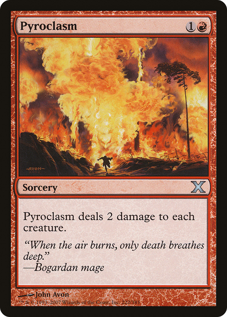 Pyroclasm (10E-222) - Tenth Edition Foil - Premium MTG Single from Wizards of the Coast - Just $2.24! Shop now at Game Crave Tournament Store