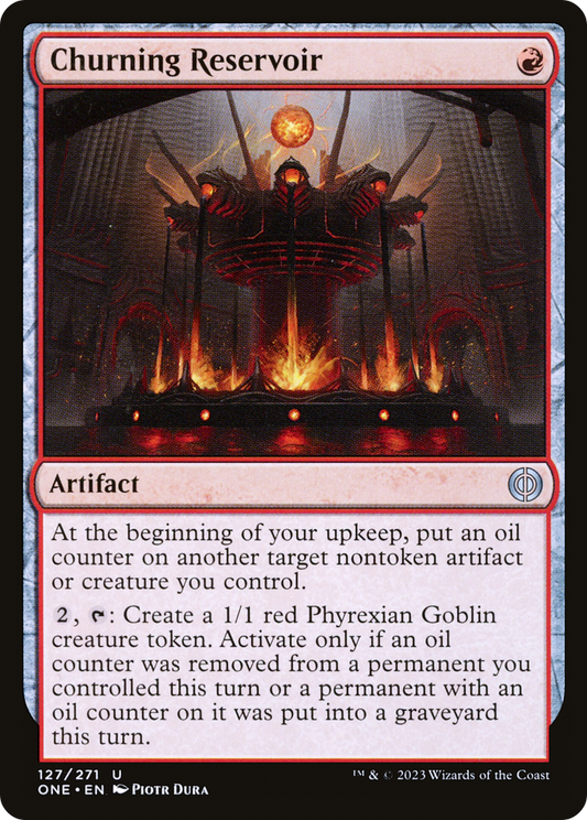 Churning Reservoir (ONE-127) - Phyrexia: All Will Be One - Premium MTG Single from Wizards of the Coast - Just $0.25! Shop now at Game Crave Tournament Store