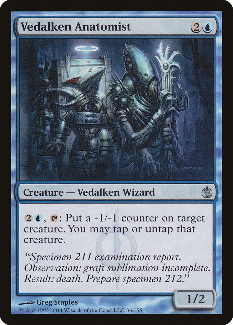 Vedalken Anatomist (MBS-036) - Mirrodin Besieged - Premium MTG Single from Wizards of the Coast - Just $0.08! Shop now at Game Crave Tournament Store