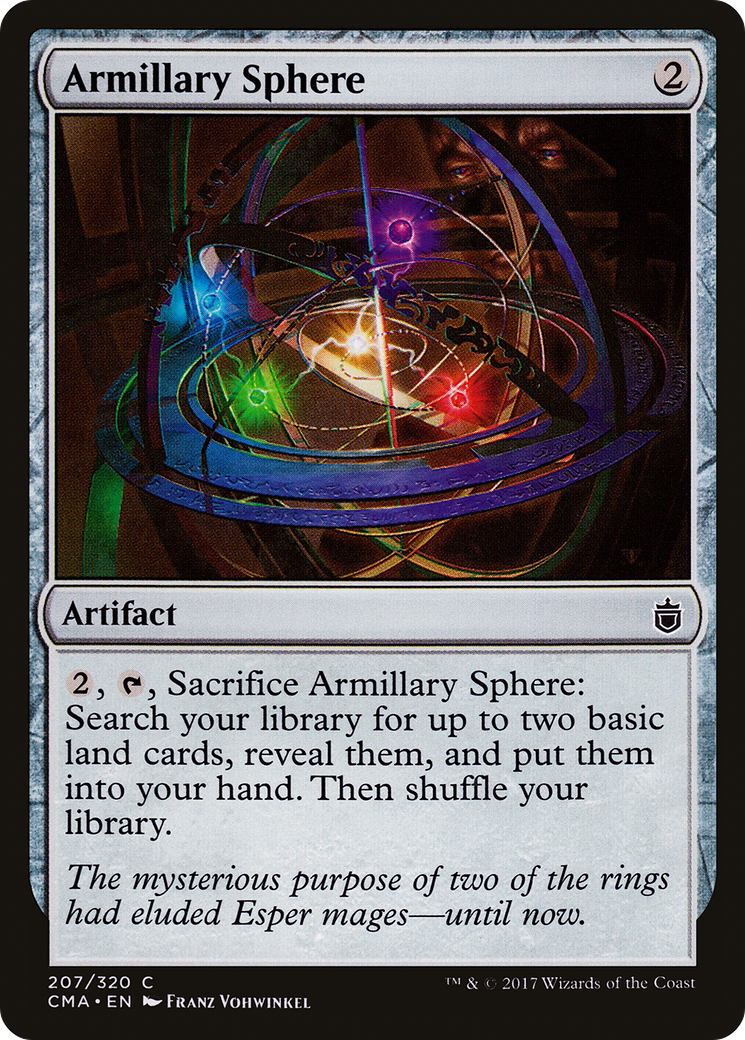 Armillary Sphere (CMA-207) - Commander Anthology - Premium MTG Single from Wizards of the Coast - Just $0.08! Shop now at Game Crave Tournament Store