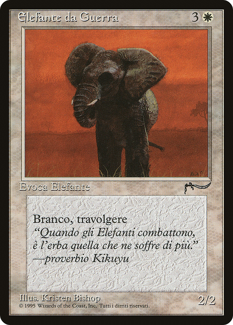 War Elephant (RIN-014) - Rinascimento - Premium MTG Single from Wizards of the Coast - Just $0.33! Shop now at Game Crave Tournament Store