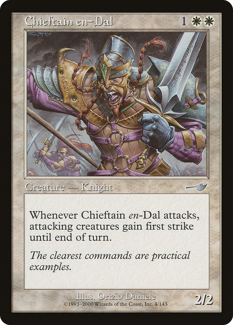 Chieftain en-Dal (NEM-004) - Nemesis - Premium MTG Single from Wizards of the Coast - Just $0.08! Shop now at Game Crave Tournament Store