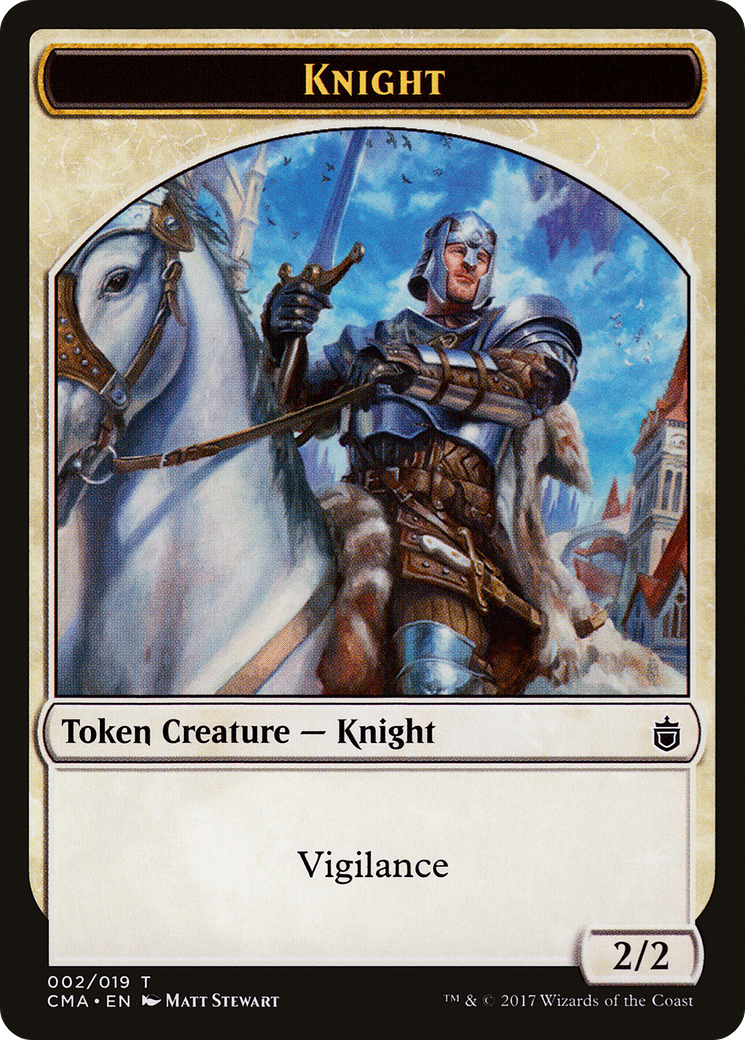 Knight (TCMA-002) - Commander Anthology Tokens - Premium MTG Single from Wizards of the Coast - Just $0.28! Shop now at Game Crave Tournament Store