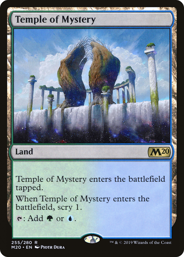 Temple of Mystery (M20-255) - Core Set 2020 - Premium MTG Single from Wizards of the Coast - Just $0.25! Shop now at Game Crave Tournament Store