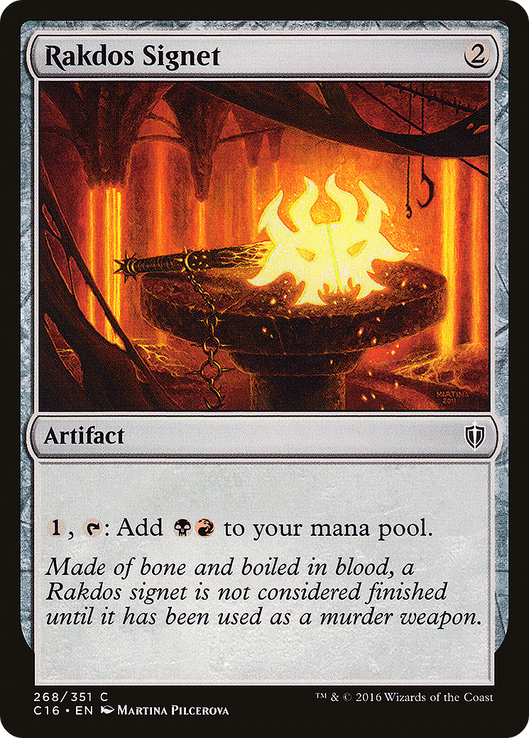 Rakdos Signet (C16-268) - Commander 2016 - Premium MTG Single from Wizards of the Coast - Just $0.58! Shop now at Game Crave Tournament Store
