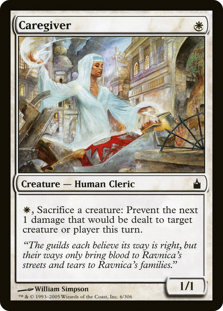 Caregiver (RAV-006) - Ravnica: City of Guilds Foil - Premium MTG Single from Wizards of the Coast - Just $0.32! Shop now at Game Crave Tournament Store